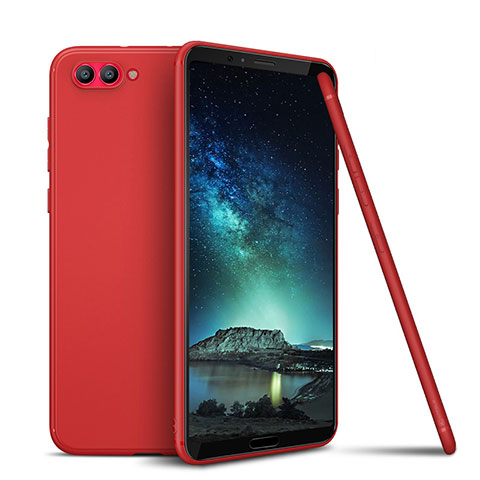 Silikon Hülle Handyhülle Ultra Dünn Schutzhülle Tasche S01 für Huawei Honor V10 Rot