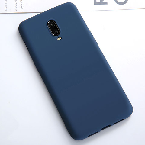 Silikon Hülle Handyhülle Ultra Dünn Schutzhülle Tasche S01 für OnePlus 6T Blau