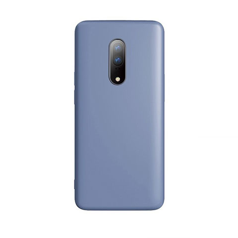 Silikon Hülle Handyhülle Ultra Dünn Schutzhülle Tasche S01 für OnePlus 7 Blau