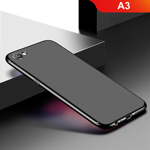 Silikon Hülle Handyhülle Ultra Dünn Schutzhülle Tasche S01 für Oppo A3 Schwarz