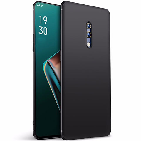 Silikon Hülle Handyhülle Ultra Dünn Schutzhülle Tasche S01 für Oppo K3 Schwarz