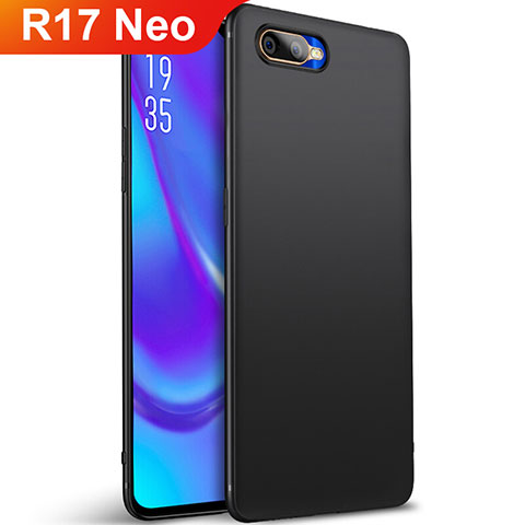 Silikon Hülle Handyhülle Ultra Dünn Schutzhülle Tasche S01 für Oppo R17 Neo Schwarz