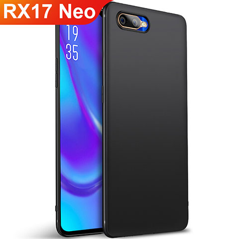 Silikon Hülle Handyhülle Ultra Dünn Schutzhülle Tasche S01 für Oppo RX17 Neo Schwarz