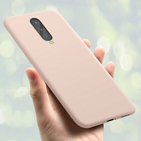 Silikon Hülle Handyhülle Ultra Dünn Schutzhülle Tasche S01 für Oppo RX17 Pro Rosegold