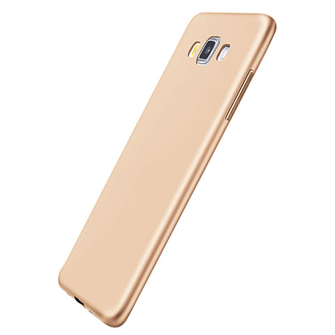 Silikon Hülle Handyhülle Ultra Dünn Schutzhülle Tasche S01 für Samsung Galaxy A5 SM-500F Gold