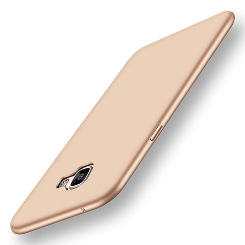 Silikon Hülle Handyhülle Ultra Dünn Schutzhülle Tasche S01 für Samsung Galaxy A9 (2016) A9000 Gold