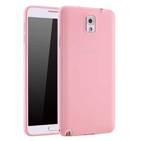 Silikon Hülle Handyhülle Ultra Dünn Schutzhülle Tasche S01 für Samsung Galaxy Note 3 N9000 Rosa