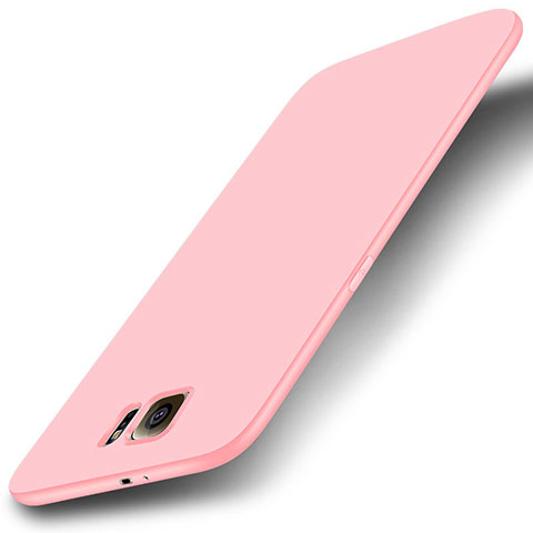 Silikon Hülle Handyhülle Ultra Dünn Schutzhülle Tasche S01 für Samsung Galaxy S6 SM-G920 Rosa