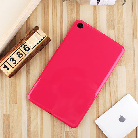 Silikon Hülle Handyhülle Ultra Dünn Schutzhülle Tasche S01 für Xiaomi Mi Pad 4 Pink