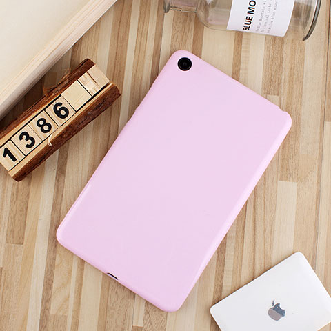 Silikon Hülle Handyhülle Ultra Dünn Schutzhülle Tasche S01 für Xiaomi Mi Pad Rosa