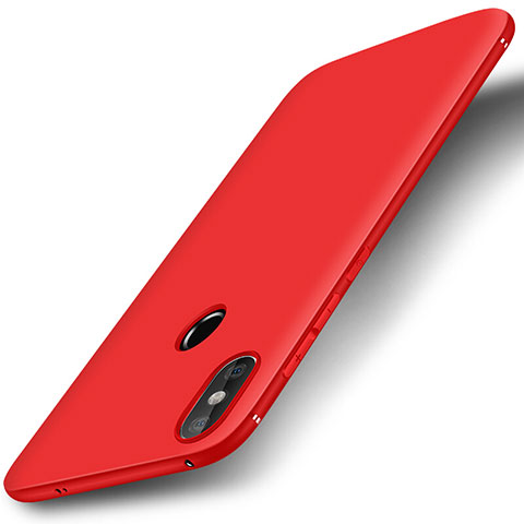 Silikon Hülle Handyhülle Ultra Dünn Schutzhülle Tasche S01 für Xiaomi Redmi 6 Pro Rot