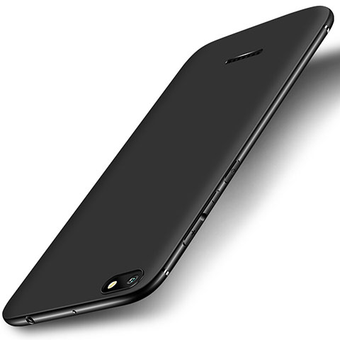 Silikon Hülle Handyhülle Ultra Dünn Schutzhülle Tasche S01 für Xiaomi Redmi 6A Schwarz