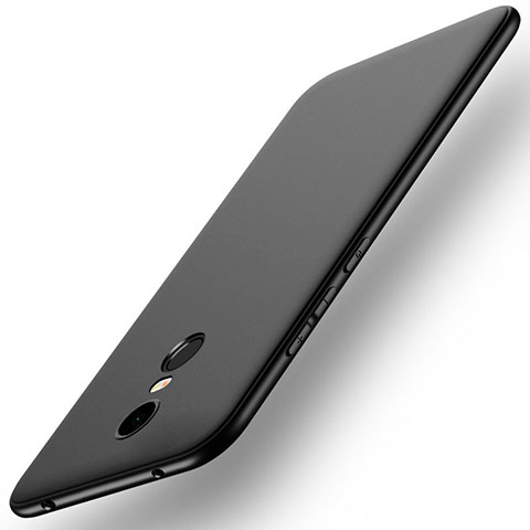 Silikon Hülle Handyhülle Ultra Dünn Schutzhülle Tasche S01 für Xiaomi Redmi Note 5 Indian Version Schwarz