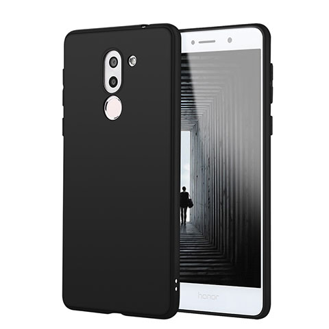 Silikon Hülle Handyhülle Ultra Dünn Schutzhülle Tasche S02 für Huawei Honor 6X Pro Schwarz