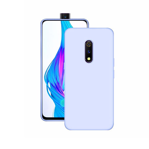 Silikon Hülle Handyhülle Ultra Dünn Schutzhülle Tasche S02 für Oppo K3 Hellblau