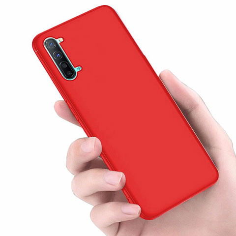 Silikon Hülle Handyhülle Ultra Dünn Schutzhülle Tasche S02 für Oppo K7 5G Rot