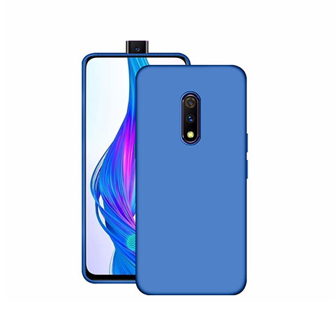 Silikon Hülle Handyhülle Ultra Dünn Schutzhülle Tasche S02 für Realme X Blau