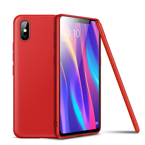 Silikon Hülle Handyhülle Ultra Dünn Schutzhülle Tasche S02 für Xiaomi Mi 8 Pro Global Version Rot