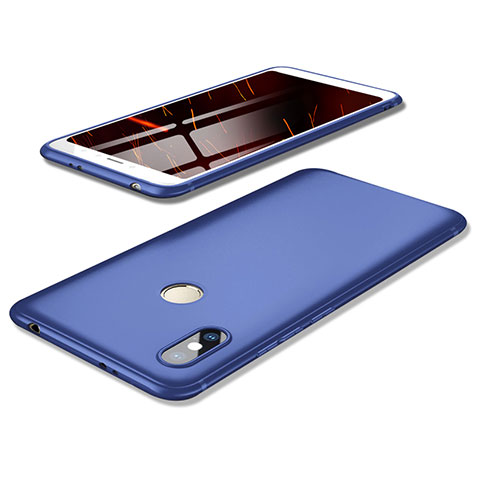 Silikon Hülle Handyhülle Ultra Dünn Schutzhülle Tasche S02 für Xiaomi Redmi S2 Blau