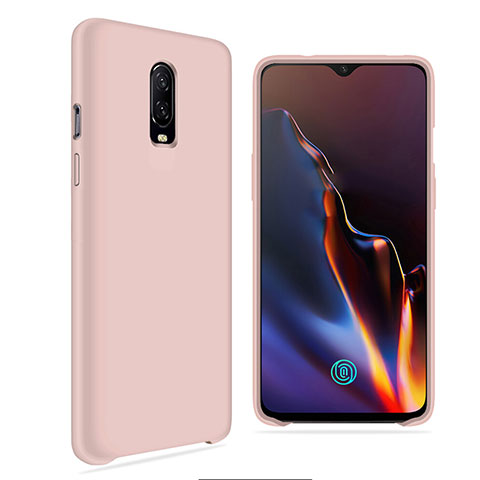 Silikon Hülle Handyhülle Ultra Dünn Schutzhülle Tasche S03 für OnePlus 6 Rosegold