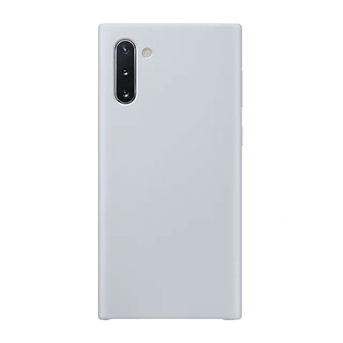 Silikon Hülle Handyhülle Ultra Dünn Schutzhülle Tasche S03 für Samsung Galaxy Note 10 Weiß