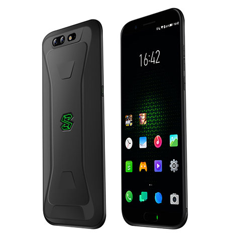 Silikon Hülle Handyhülle Ultra Dünn Schutzhülle Tasche S03 für Xiaomi Black Shark Schwarz