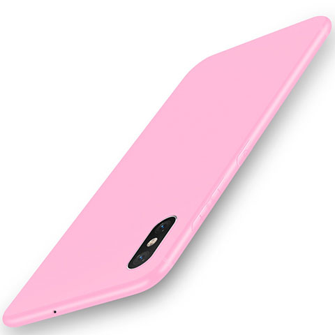 Silikon Hülle Handyhülle Ultra Dünn Schutzhülle Tasche S03 für Xiaomi Mi 8 Pro Global Version Rosa