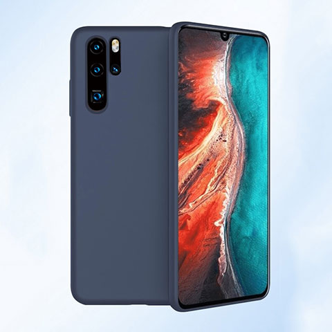 Silikon Hülle Handyhülle Ultra Dünn Schutzhülle Tasche S04 für Huawei P30 Pro New Edition Blau