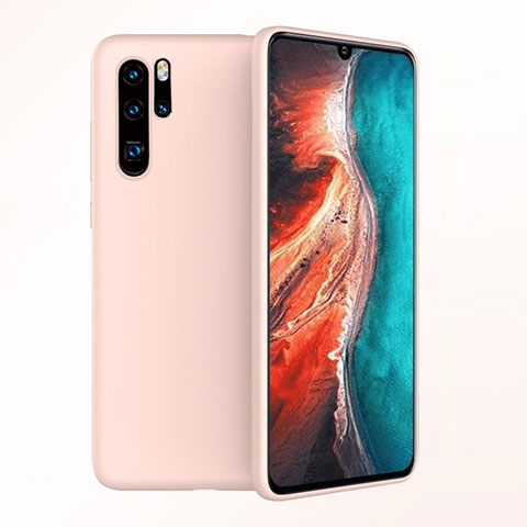 Silikon Hülle Handyhülle Ultra Dünn Schutzhülle Tasche S04 für Huawei P30 Pro New Edition Rosegold