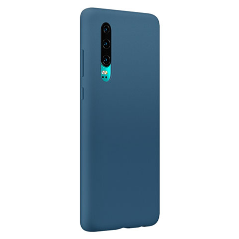 Silikon Hülle Handyhülle Ultra Dünn Schutzhülle Tasche S05 für Huawei P30 Blau