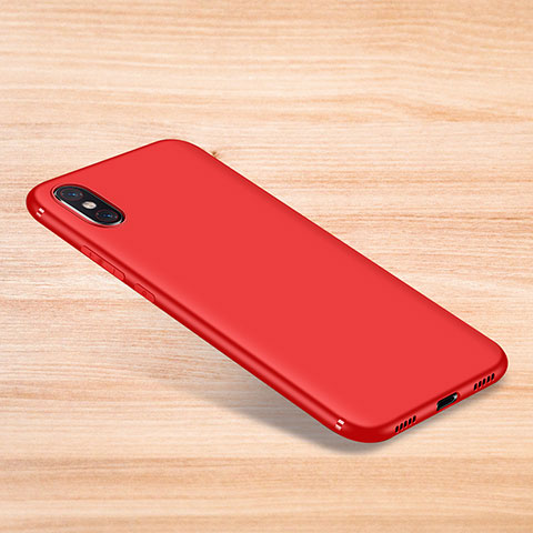 Silikon Hülle Handyhülle Ultra Dünn Schutzhülle Tasche S06 für Xiaomi Mi 8 Explorer Rot