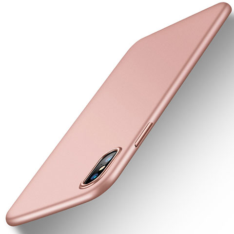 Silikon Hülle Handyhülle Ultra Dünn Schutzhülle Tasche S18 für Apple iPhone Xs Max Rosegold