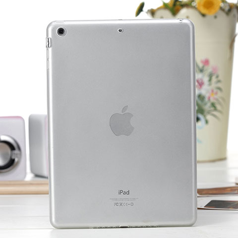 Silikon Hülle Handyhülle Ultradünn Tasche Durchsichtig Transparent für Apple iPad Air Weiß