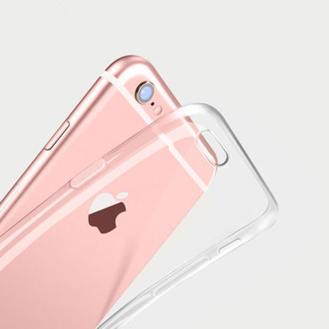 Silikon Hülle Handyhülle Ultradünn Tasche Durchsichtig Transparent für Apple iPhone 6S Klar