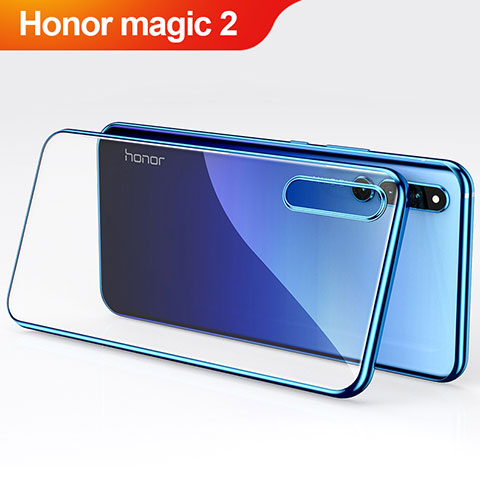 Silikon Hülle Handyhülle Ultradünn Tasche Durchsichtig Transparent für Huawei Honor Magic 2 Blau