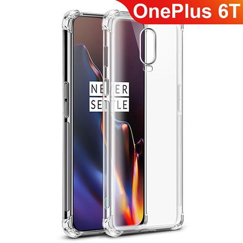 Silikon Hülle Handyhülle Ultradünn Tasche Durchsichtig Transparent für OnePlus 6T Klar