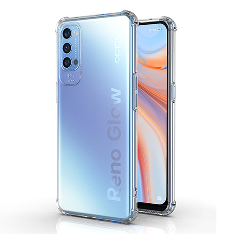 Silikon Hülle Handyhülle Ultradünn Tasche Durchsichtig Transparent für Oppo Reno4 Pro 5G Klar