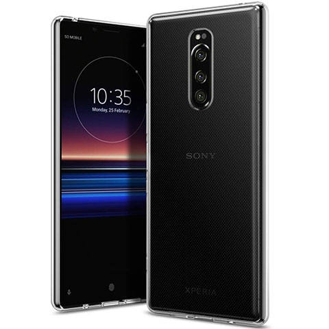 Silikon Hülle Handyhülle Ultradünn Tasche Durchsichtig Transparent für Sony Xperia 1 Klar