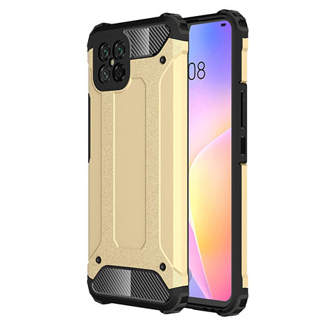 Silikon Hülle Handyhülle und Kunststoff Schutzhülle Hartschalen Tasche für Huawei Nova 8 SE 5G Gold