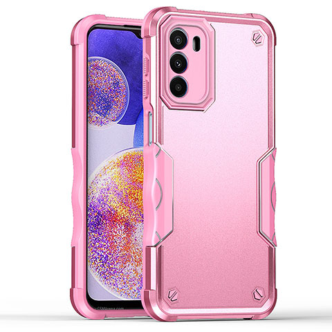 Silikon Hülle Handyhülle und Kunststoff Schutzhülle Hartschalen Tasche für Motorola Moto G71s 5G Pink