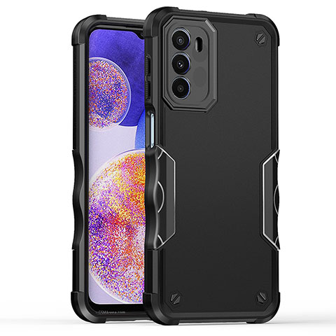 Silikon Hülle Handyhülle und Kunststoff Schutzhülle Hartschalen Tasche für Motorola Moto G71s 5G Schwarz