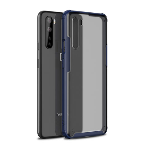 Silikon Hülle Handyhülle und Kunststoff Schutzhülle Hartschalen Tasche für OnePlus Nord Blau