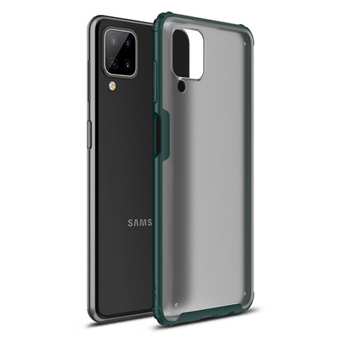 Silikon Hülle Handyhülle und Kunststoff Schutzhülle Hartschalen Tasche U01 für Samsung Galaxy A12 5G Grün