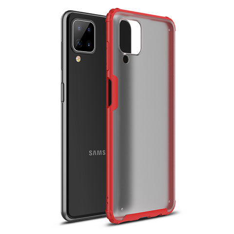 Silikon Hülle Handyhülle und Kunststoff Schutzhülle Hartschalen Tasche U01 für Samsung Galaxy A12 5G Rot