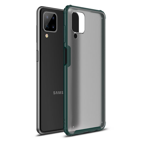 Silikon Hülle Handyhülle und Kunststoff Schutzhülle Hartschalen Tasche U01 für Samsung Galaxy A12 Nacho Grün