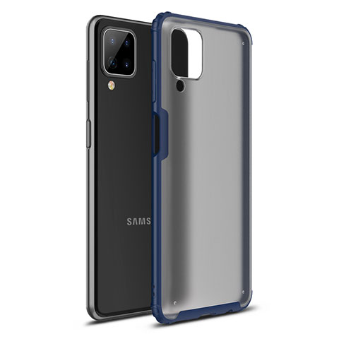 Silikon Hülle Handyhülle und Kunststoff Schutzhülle Hartschalen Tasche U01 für Samsung Galaxy M12 Blau