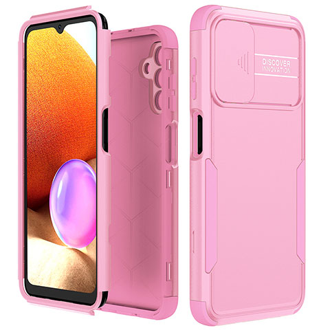 Silikon Hülle Handyhülle und Kunststoff Schutzhülle Hartschalen Tasche Vorder und Rückseite 360 Grad Ganzkörper MQ1 für Samsung Galaxy A13 5G Rosegold