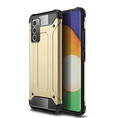 Silikon Hülle Handyhülle und Kunststoff Schutzhülle Hartschalen Tasche WL1 für Samsung Galaxy A24 4G Gold