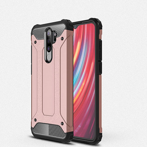 Silikon Hülle Handyhülle und Kunststoff Schutzhülle Tasche für Xiaomi Redmi Note 8 Pro Rosegold