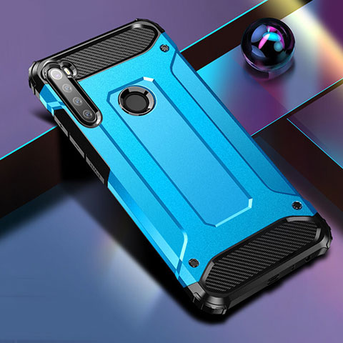 Silikon Hülle Handyhülle und Kunststoff Schutzhülle Tasche für Xiaomi Redmi Note 8T Blau